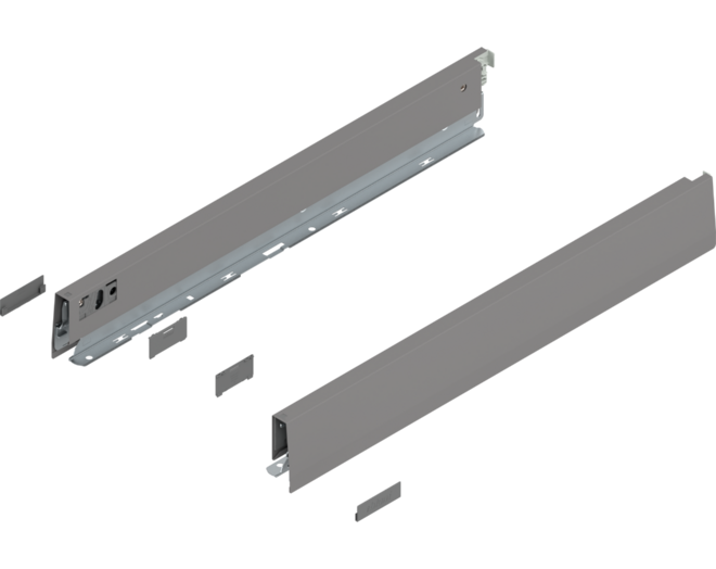 Merivobox zijkant N-hoogte, R+L, 500mm kleur: indium grijs