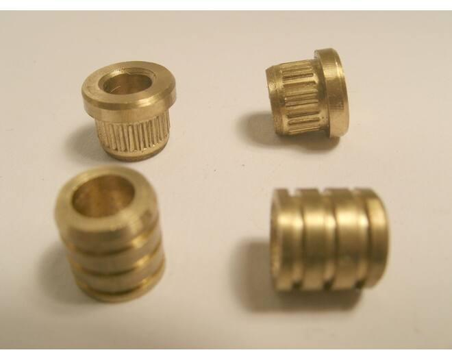 Huls 9511 koper zonder kraag, 8x8mm, gat 5.1mm