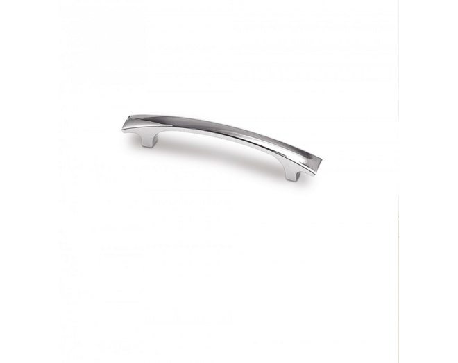 Greep METAL 713 glans chroom 130x16mmmm, hoh 96mm