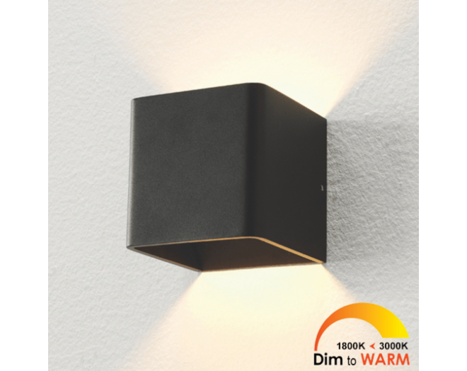 Wandlamp Vigo Up/down zwart IP20  D2W