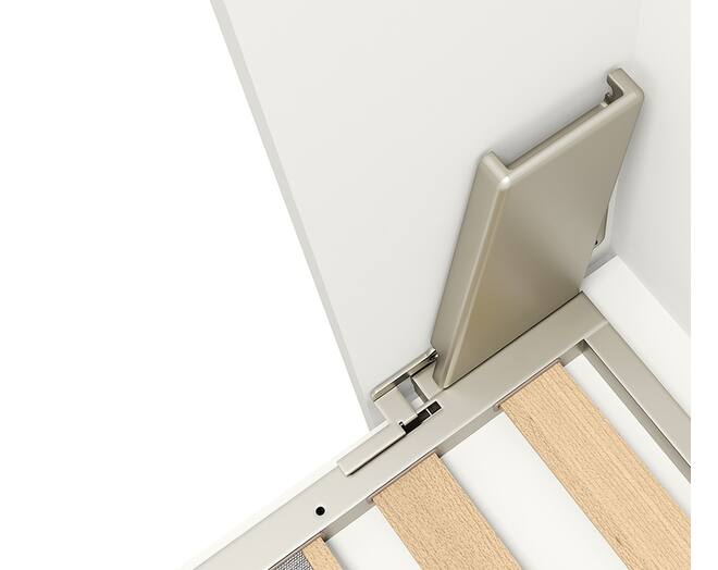 Opklapbed elektrisch SMALLE naad, verticaal frame 163x202cm