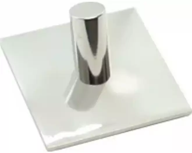 Kapstok met plaat 50x50, 1 haaks
