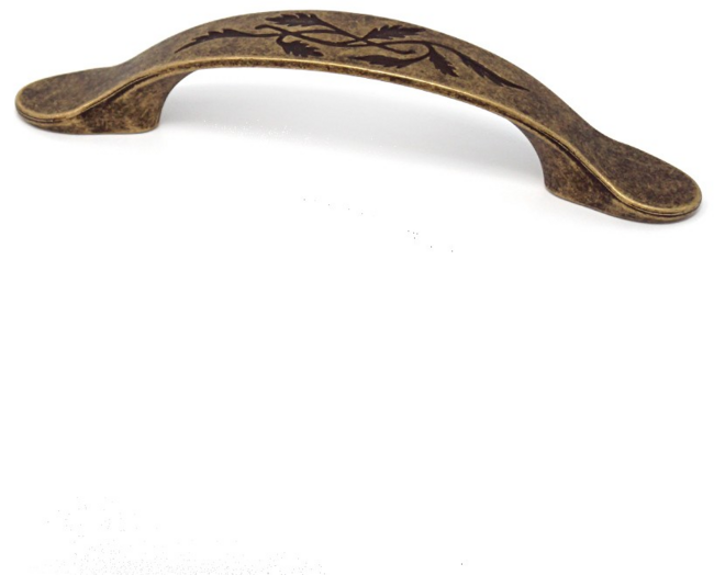 Greep PROVENCE brons geborsteld 154x22x30mm, hartmaat 96mm