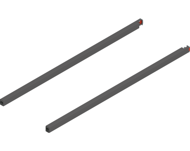 Reling L+R voor Merivobox, 600mm oriongrijs