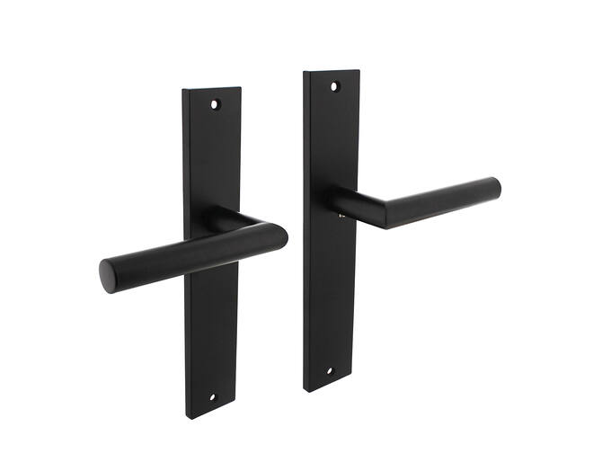 Deurkruk Bastian op schild 245x45 mm blind