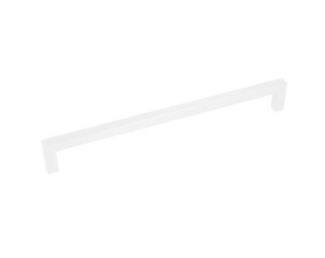 Greep 9x9mm hoh 128mm wit gelakt totale lengte 136mm