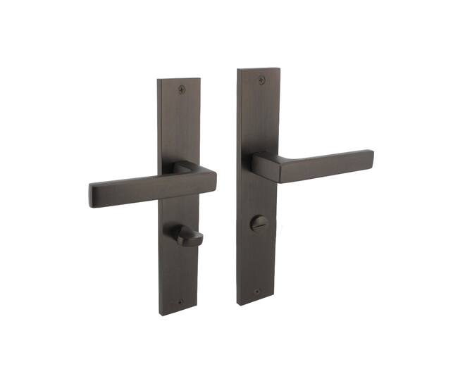 Deurkruk Hera op schild 245x45mm WC63/8mm