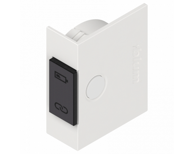 SERVO-DRIVE drukknop zijdewit