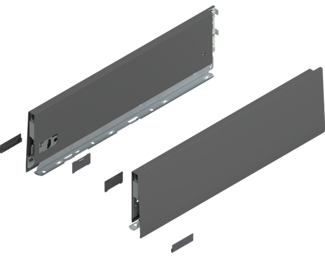 Merivobox zijkant K-hoogte, R+L, 450mm kleur: orion grijs