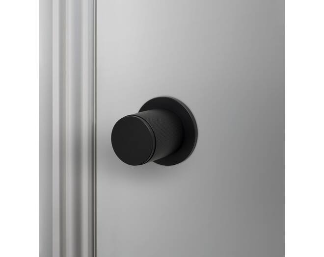 Door Knob Set/Linear/Welders Black