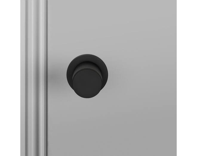 Door Knob Set/Linear/Welders Black