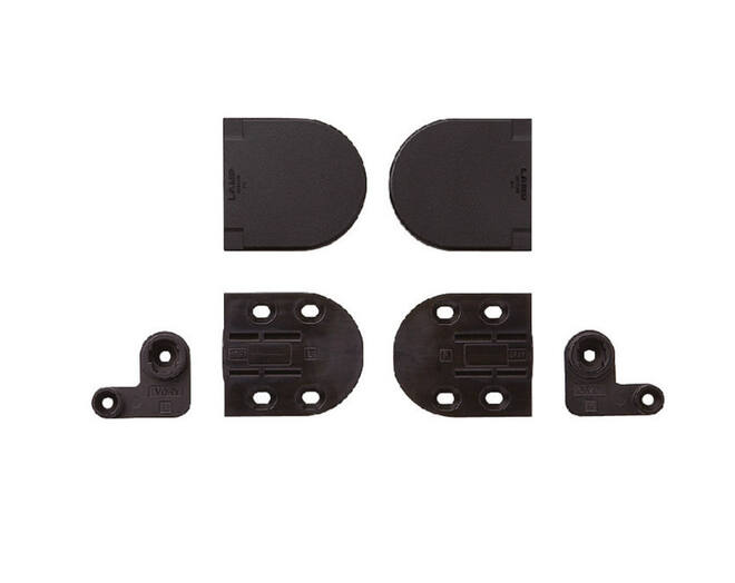 Dekselscharnier zwart 50BL soft close infrees, prijs per set