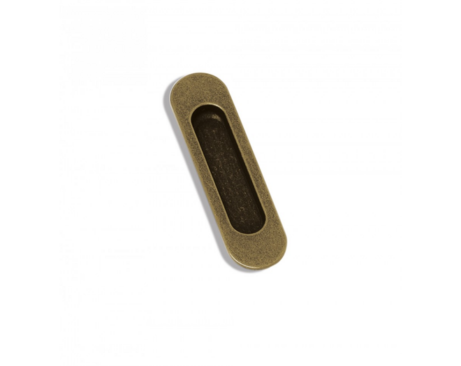 Komgreep antiek brons 150x40mm, inlaat 103x26x11mm