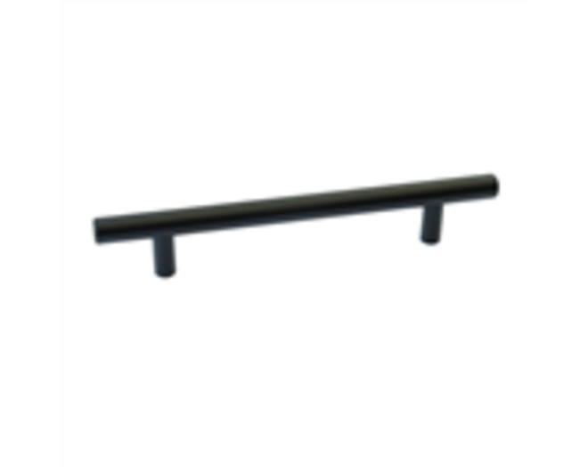 Relinggreep 12x380mm, hoh. 320mm zwart gelakt, hoogte 32mm