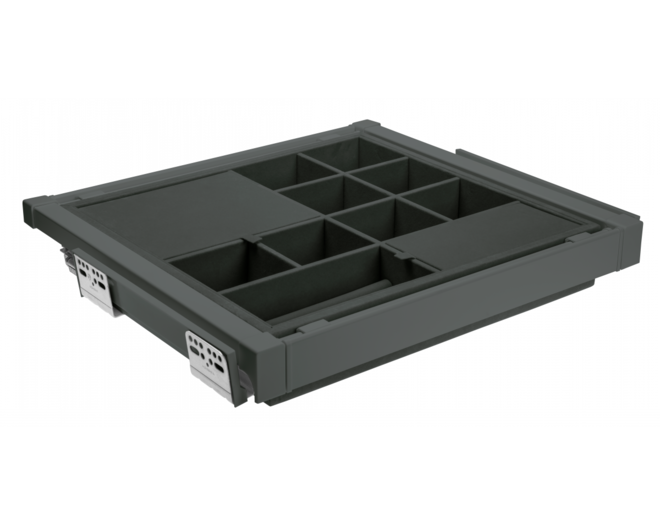 Lade met vakken, 600 mm SOFT-CLOSE, antraciet