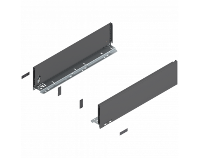 Legrabox ladezijde K, oriongrijs 450mm, hoogte 128,5mm