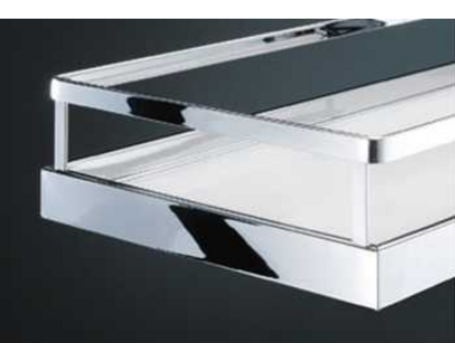 Inhangmand chroom/wit kast buitenmaat 600mm Arena Style