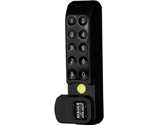 Mauer ELLcam 2.0 pincodeslot, verticaal, zwart