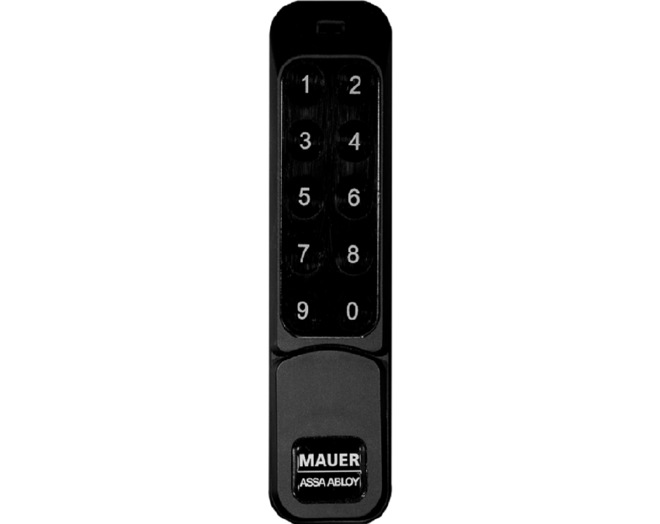 Mauer ELLcam 2.0 pincodeslot, verticaal, zwart