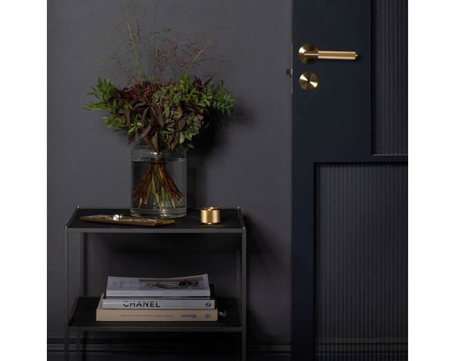 Fixed Door Handle/Single-Sided/Cross/Brass