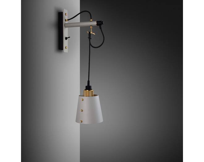 Hooked Wall Small Stone/Brass
