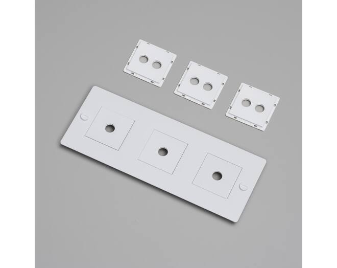 3G Wall Plate/Horizontal/White