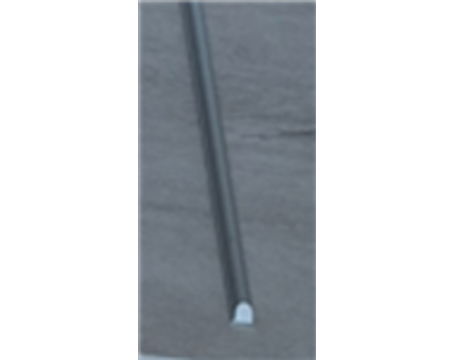 Kofferprofiel 500mm, afgeschuind 45gr.,  geanodiseerd