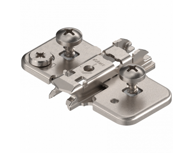 Kruismontageplaat excentrisch met plug 7,5mm middenaanslag