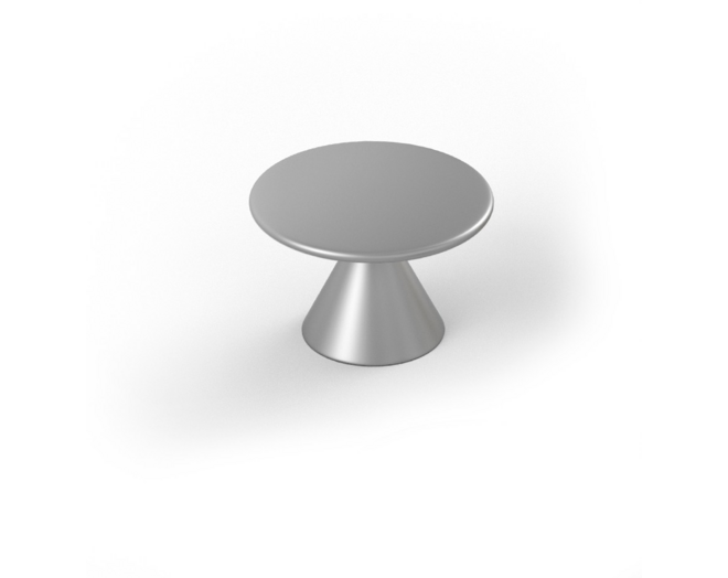 Jashaak DIABOLO mat chroom diameter 60mm, 35mm hoog