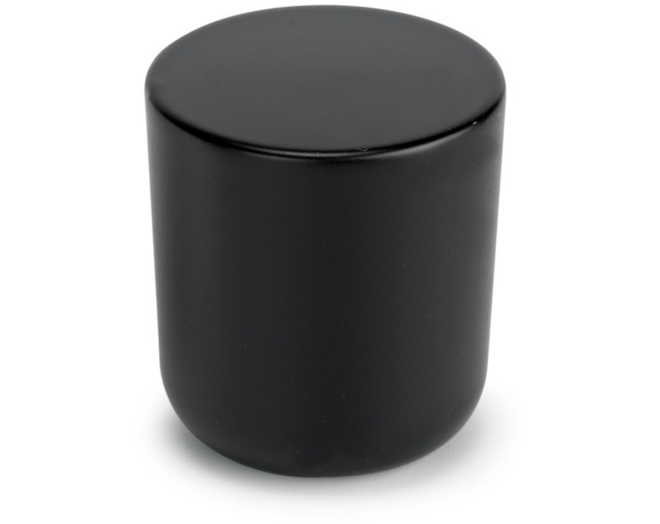 Knop MINI 816 mat zwart 15mm, hoogte 24mm