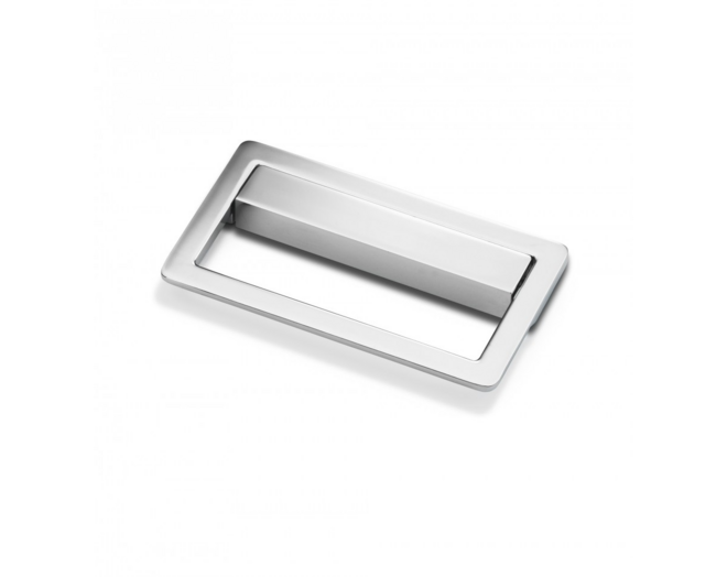 Greep UP glans chroom hartmaat 64mm breedte 90mm, 50x10mm