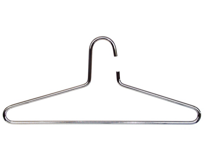 Kledinghanger RVS geborsteld 200 x 425mm, diameter 8mm