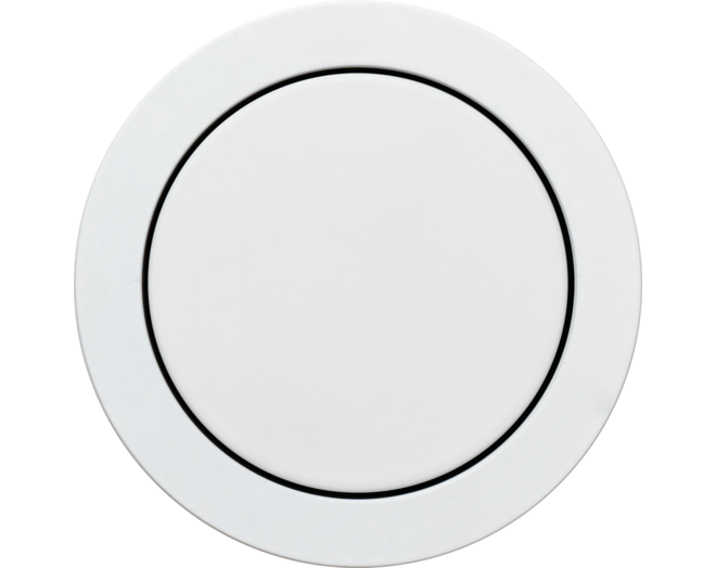 Rond 2.0 Push button 2X- s. trim - white alu
