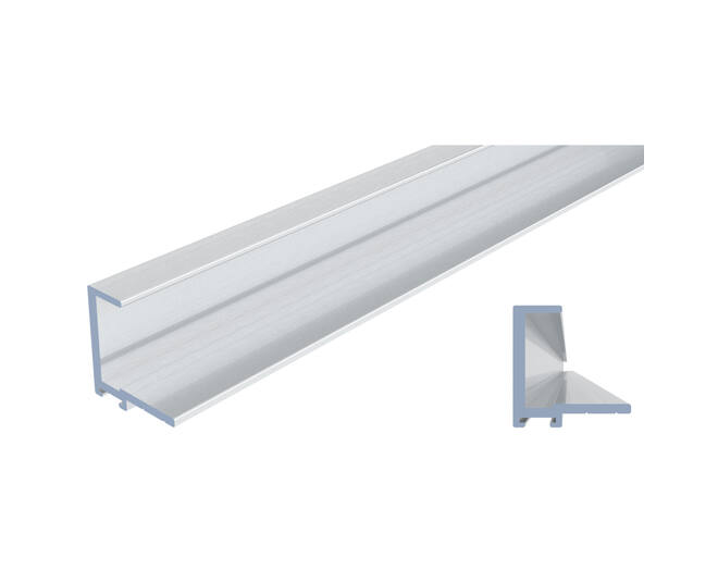 Ocean 1 profielstrip alu geanodiseerd lengte 2500mm v/18mm