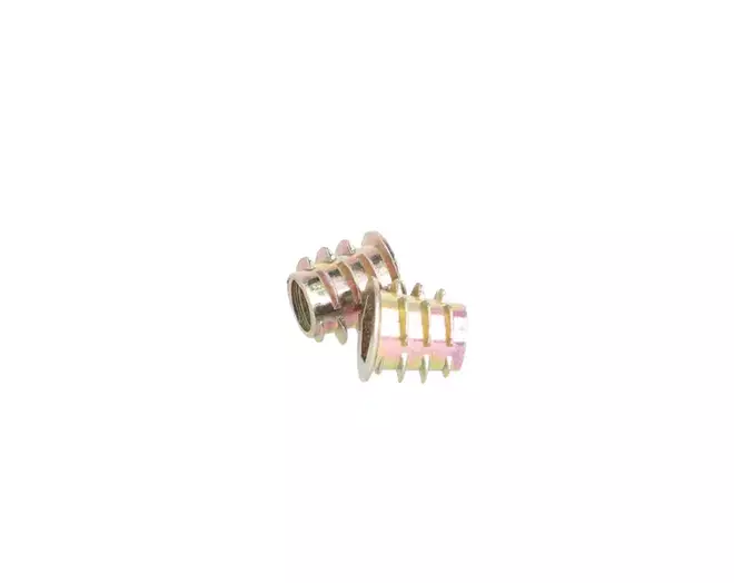 Rampabus conisch M8/14.5x13mm met rand, geel verzinkt SW8