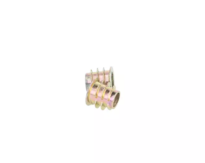 Rampabus conisch M8/14.5x13mm met rand, geel verzinkt SW8