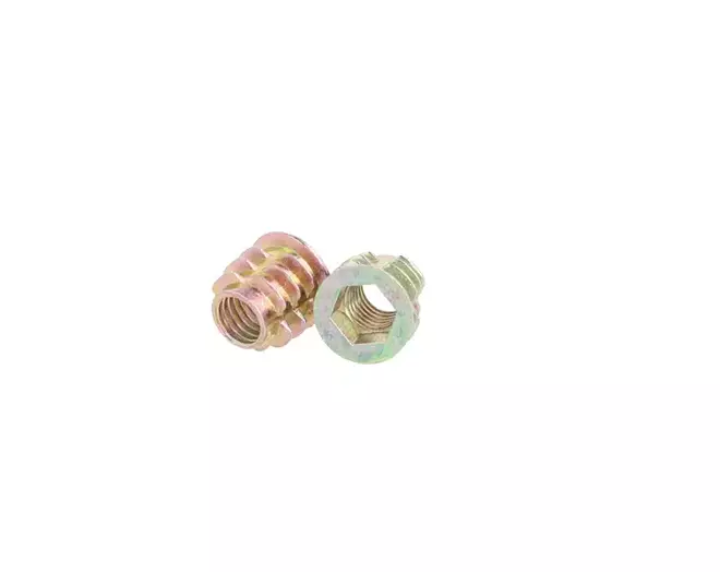Rampabus conisch M8/14.5x13mm met rand, geel verzinkt SW8