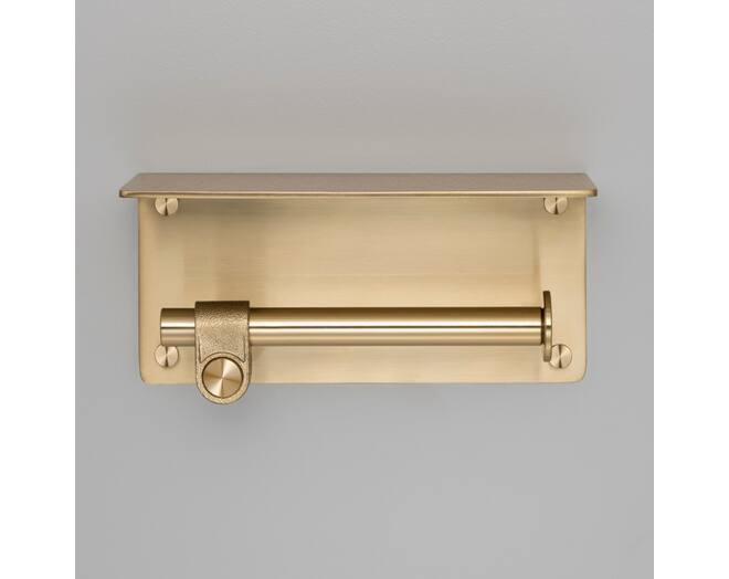 Toilet Roll Holder/w/ Shelf/190Mm/7.5 Inches/Cast