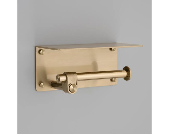Toilet Roll Holder/w/ Shelf/190Mm/7.5 Inches/Cast