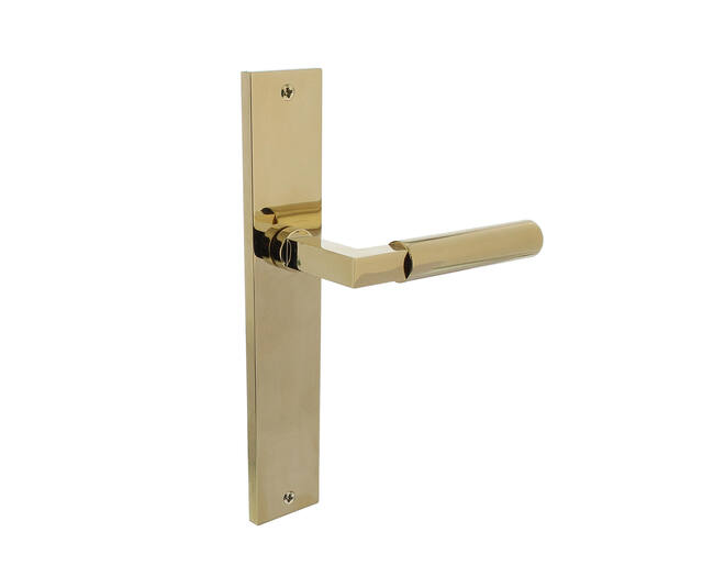 Deurkruk Bau-Stil op schild 245x45 mm blind