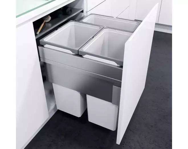 Afvalemmer systeem ENVI SpaceXX zilver 9006 EV C600-3-91L