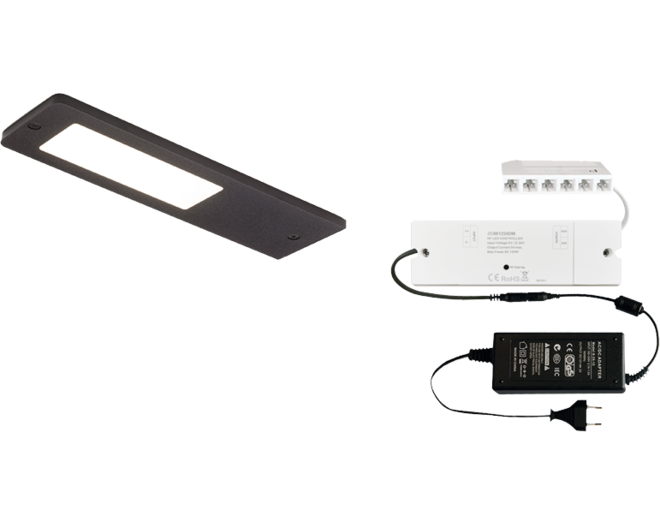 6 x Vega D-Motion mat zwart 24V + ZigBee D-Motion + Driver 3