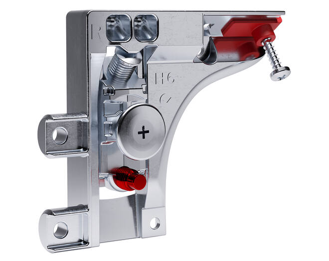 Kastophanger LIBRA H6 rechts, twee pennen 15mm