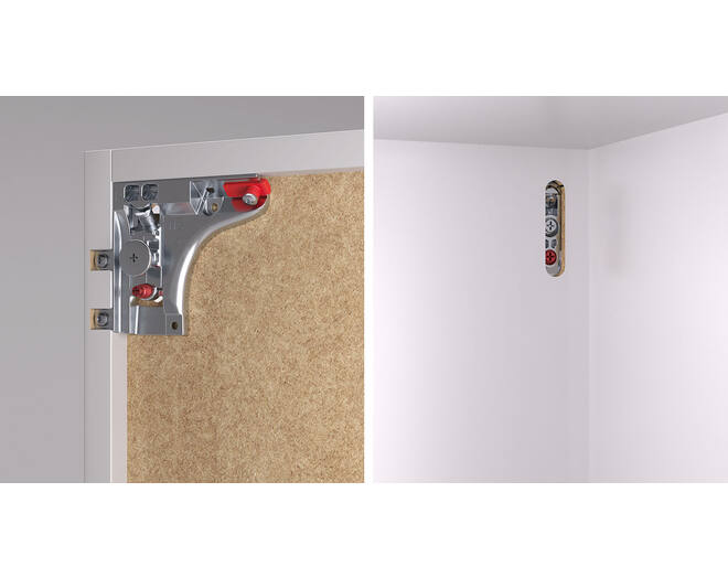 Kastophanger LIBRA H6 rechts, twee pennen 15mm