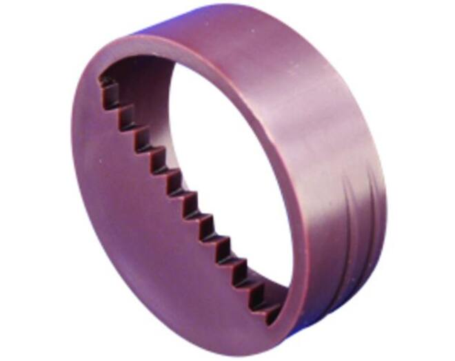 Ophanger wit diameter 30mm dikte 11,5mm getand