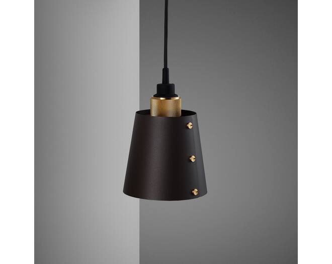 Hooked Wall Small Graphite/Brass