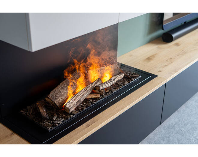 PureFlames - Real Logs 760x230x8mm - Vaperior 900