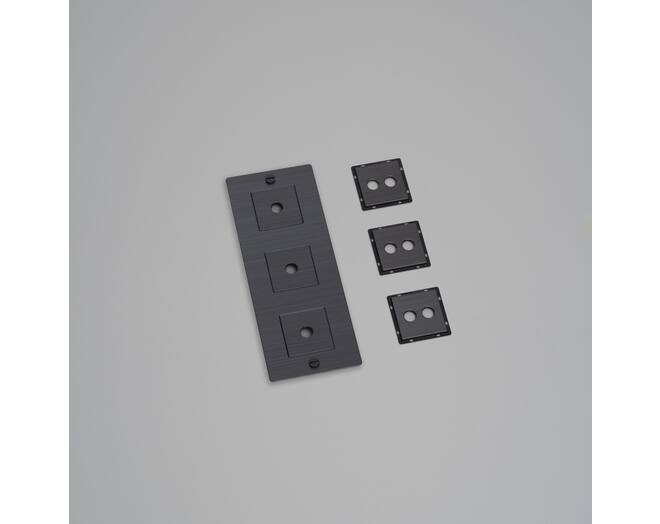 3G Wall Plate/Vertical/Smoked Bronze