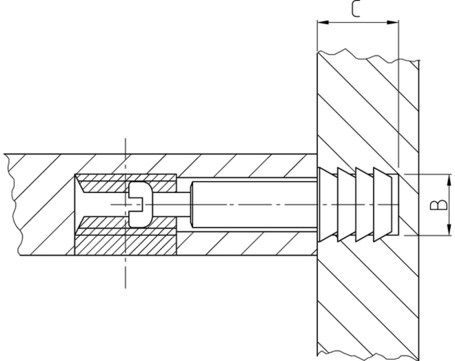Pen M6 spanmaat 20.3mm zaagsnede
