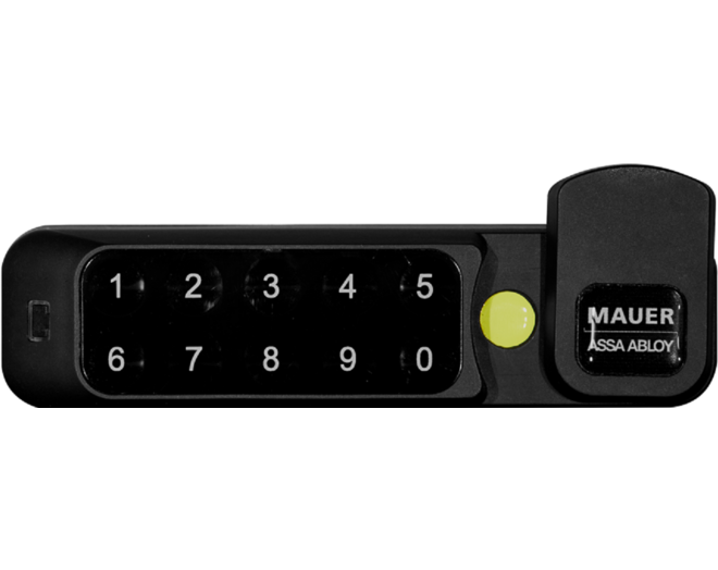 Mauer ELLcam 2.0 pincodeslot, horizontaal rechts, zwart